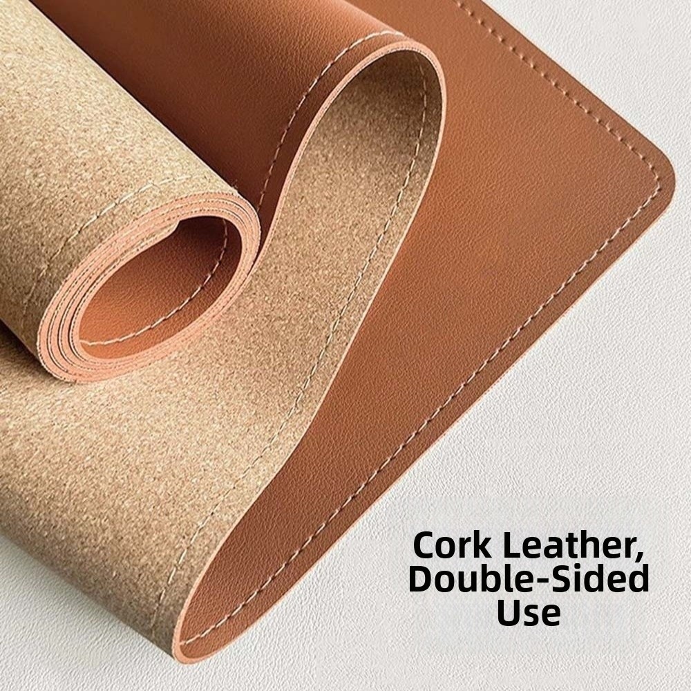Desk Setup Rug - حصيرة مكتبية جلدية للكتابة، حصيرة طاولة