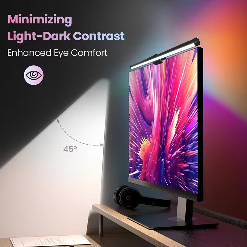Desk Setup Rgb - شريط إضاءة LED لشاشة الكمبيوتر، مصباح