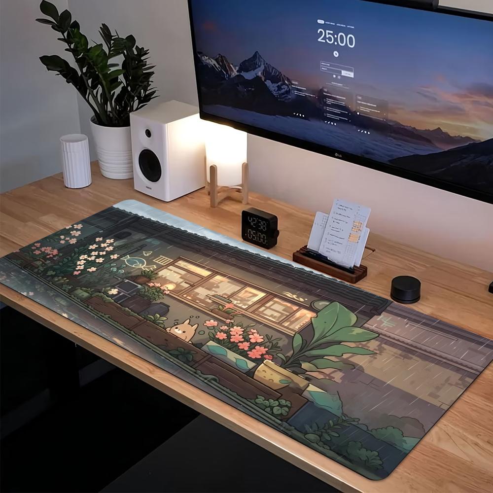 Desk Setup With Laptop - وسادة فأرة ألعاب كبيرة مريحة بتصميم