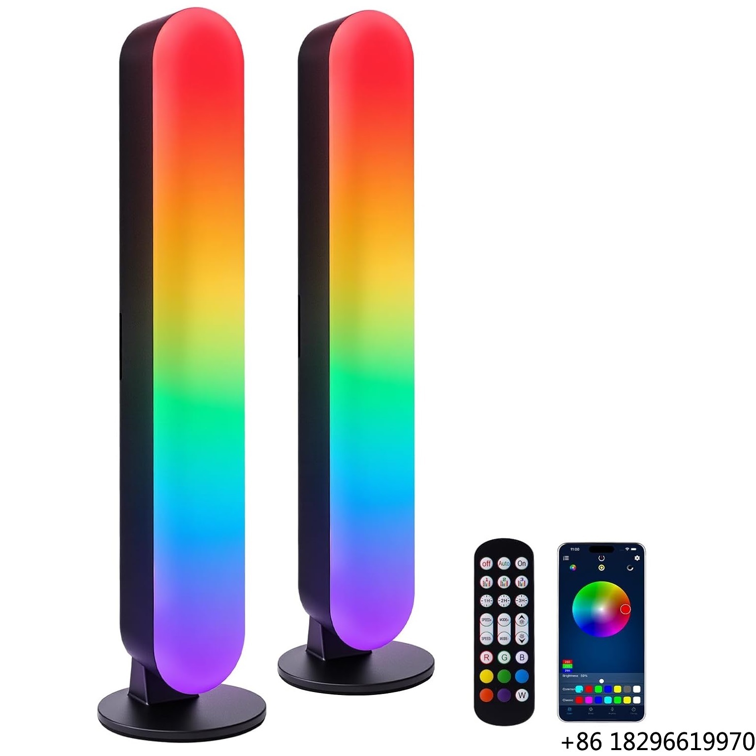 Ambient Light Bar Usb - شريط إضاءة LED بلاستيكي متعدد الألوان