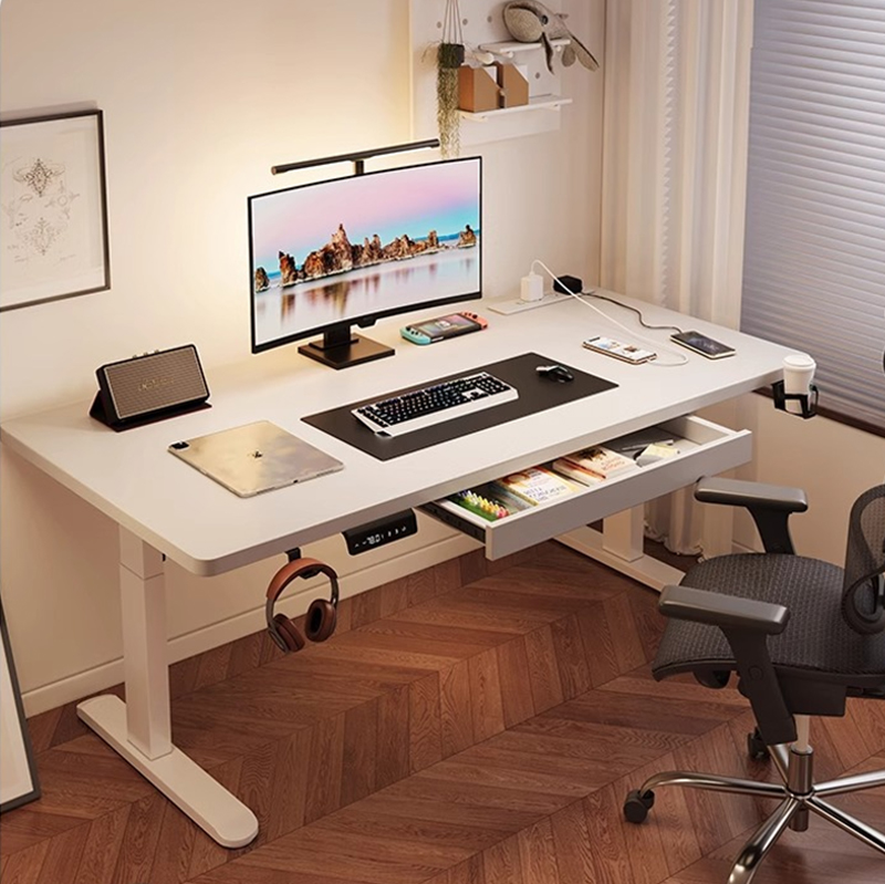 Desk Setup Office - مكتب كهربائي حديث قابل للتعديل بمحركين