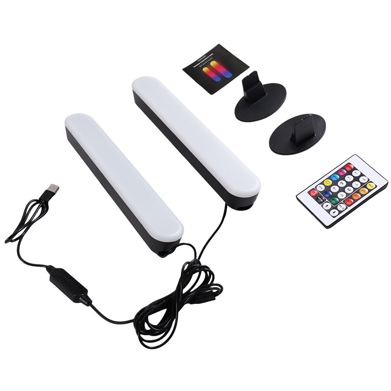 Ambient Light Bar Usb - ضوء LED مزود بمستشعر موسيقى AB46-RGB،
