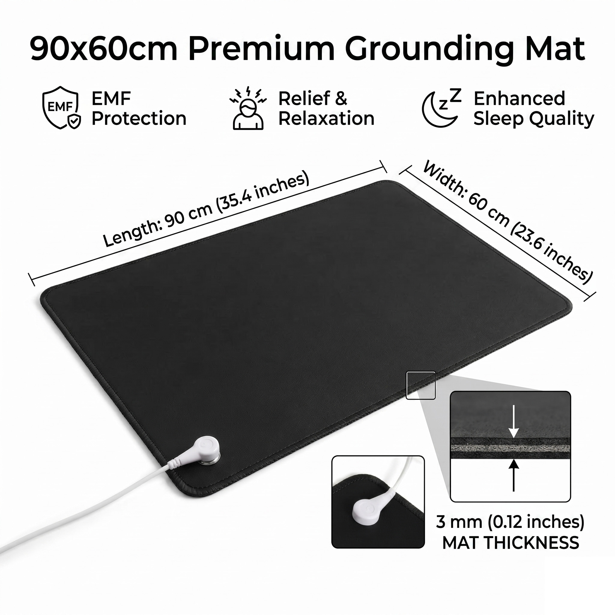 Desk Pad Leather Large - حصيرة تأريض من جلد البولي يوريثان