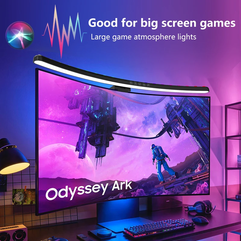 Desk Setup Rgb - شريط إضاءة لشاشة الكمبيوتر بتقنية RGB