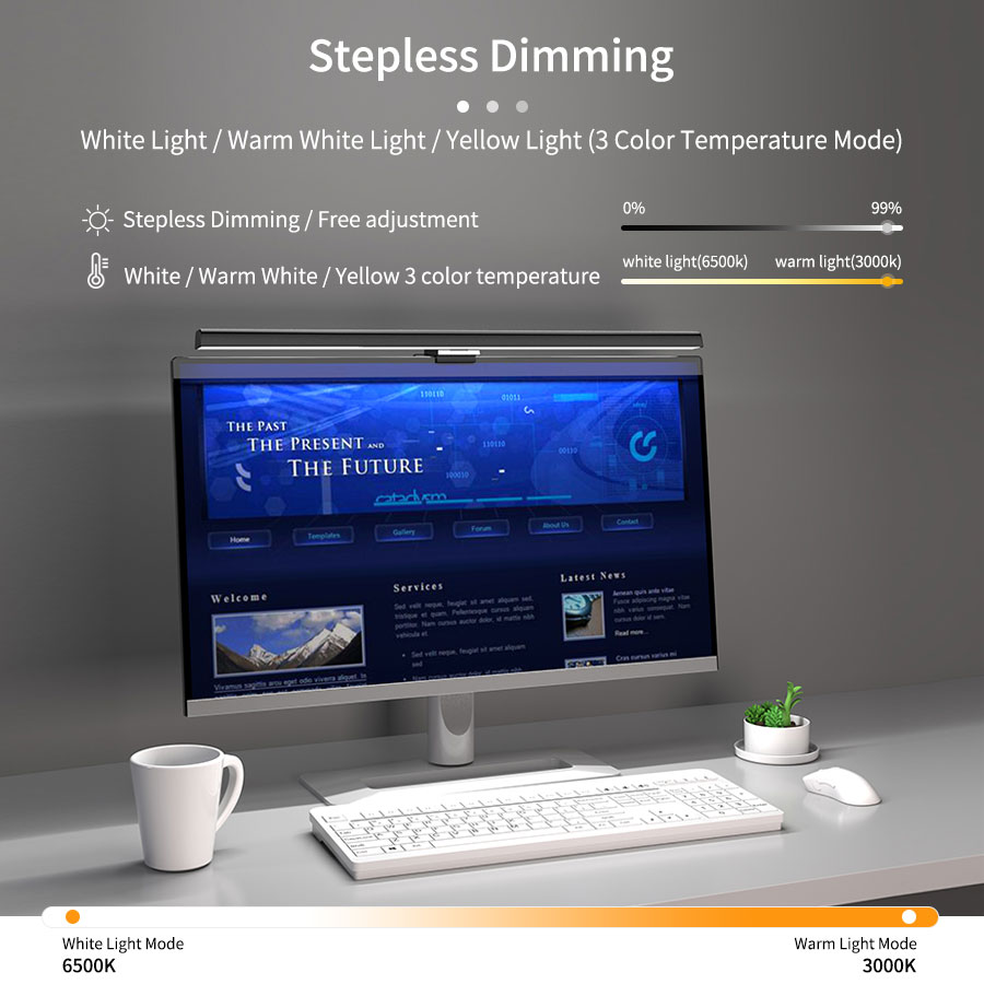 50 سنتيمتر شاشة الكمبيوتر ضوء  - مراجعة Desk Setup Light وسعره