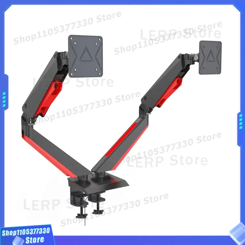 حامل شاشة مزدوج من الألومنيوم  - مراجعة Desk Setup Dual Monitor وسعره