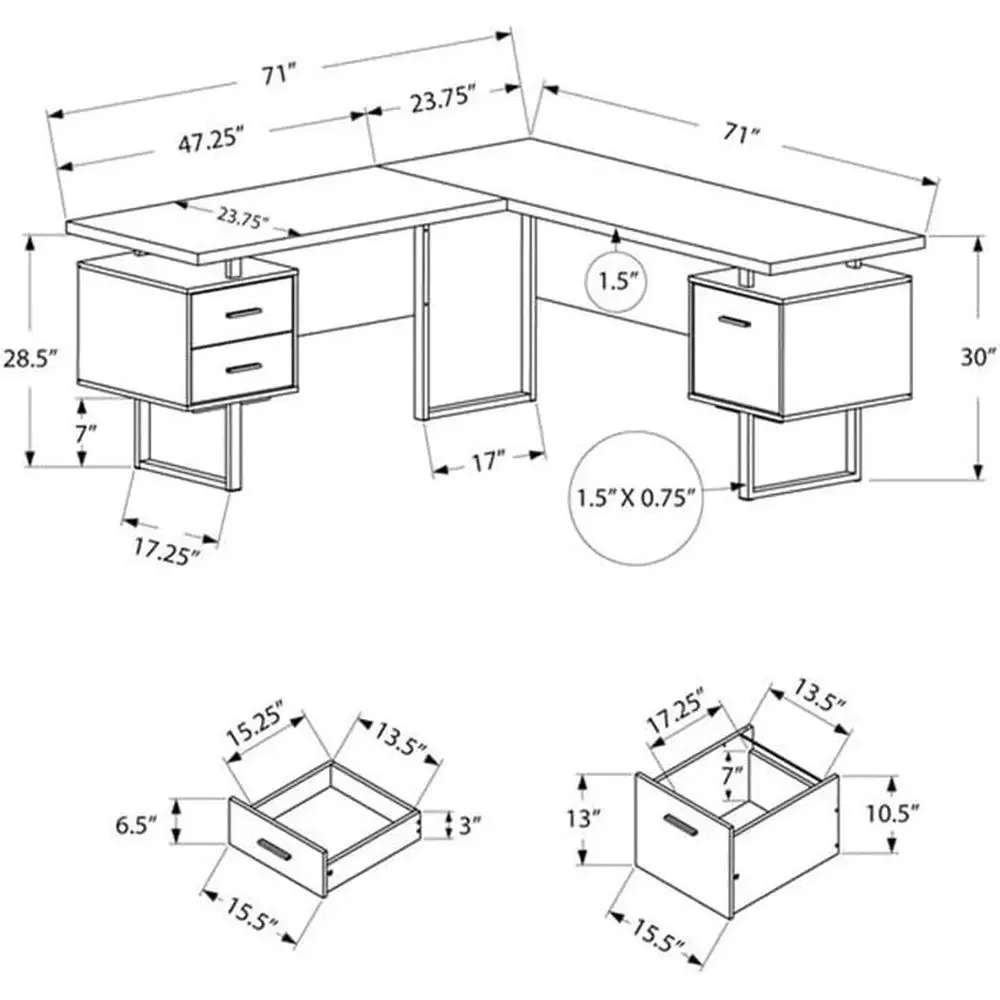 مكتب كمبيوتر على شكل حرف L مقا - مراجعة Desk Setup Office وسعره