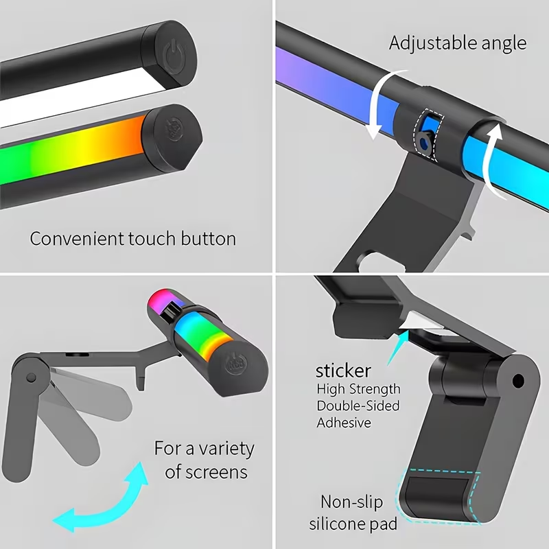 شريط إضاءة للشاشة RGB، شريط إض - مراجعة Desk Setup Rgb وسعره