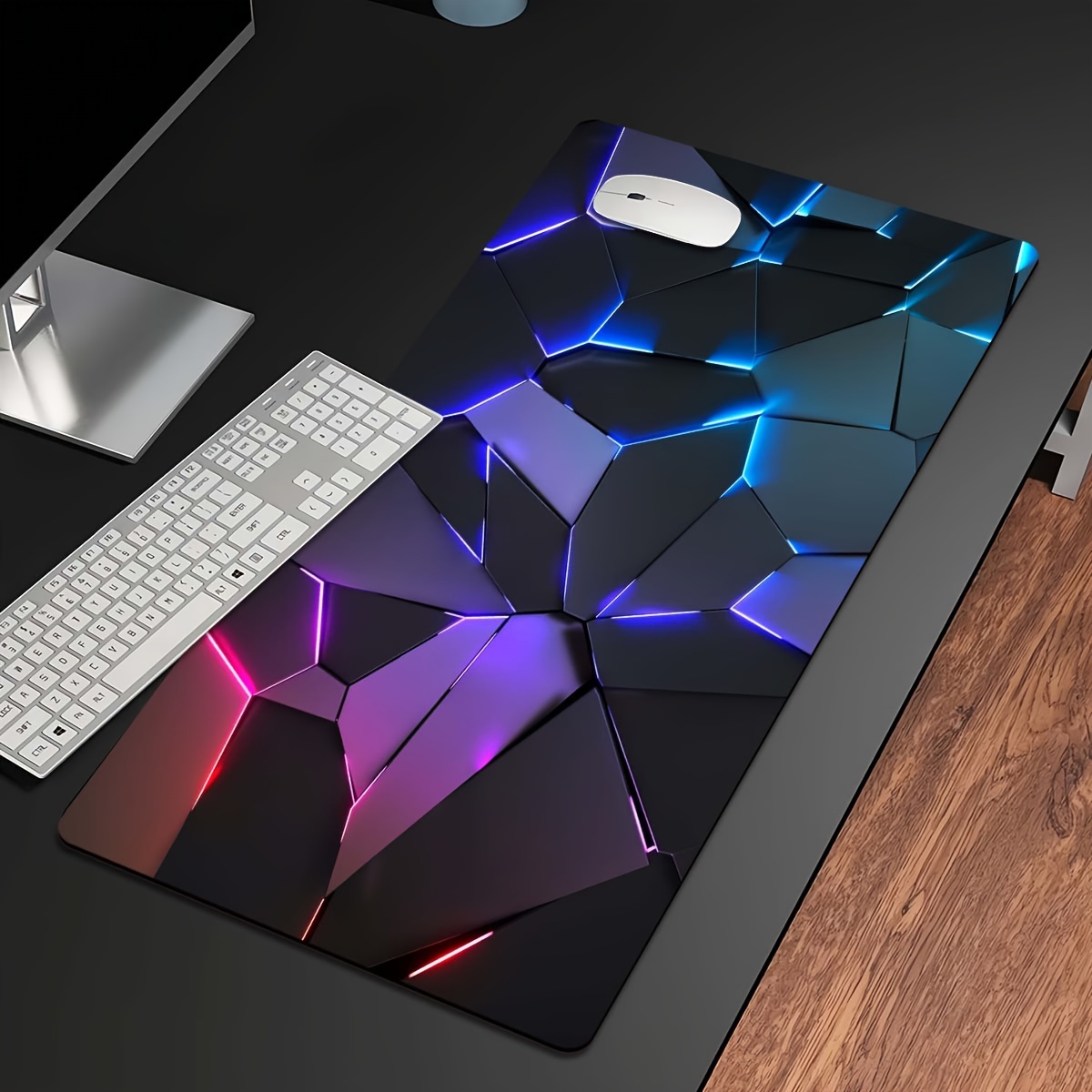 خط الهندسة RGB ماوس الوسادة كب - مراجعة Desk Setup Rgb وسعره