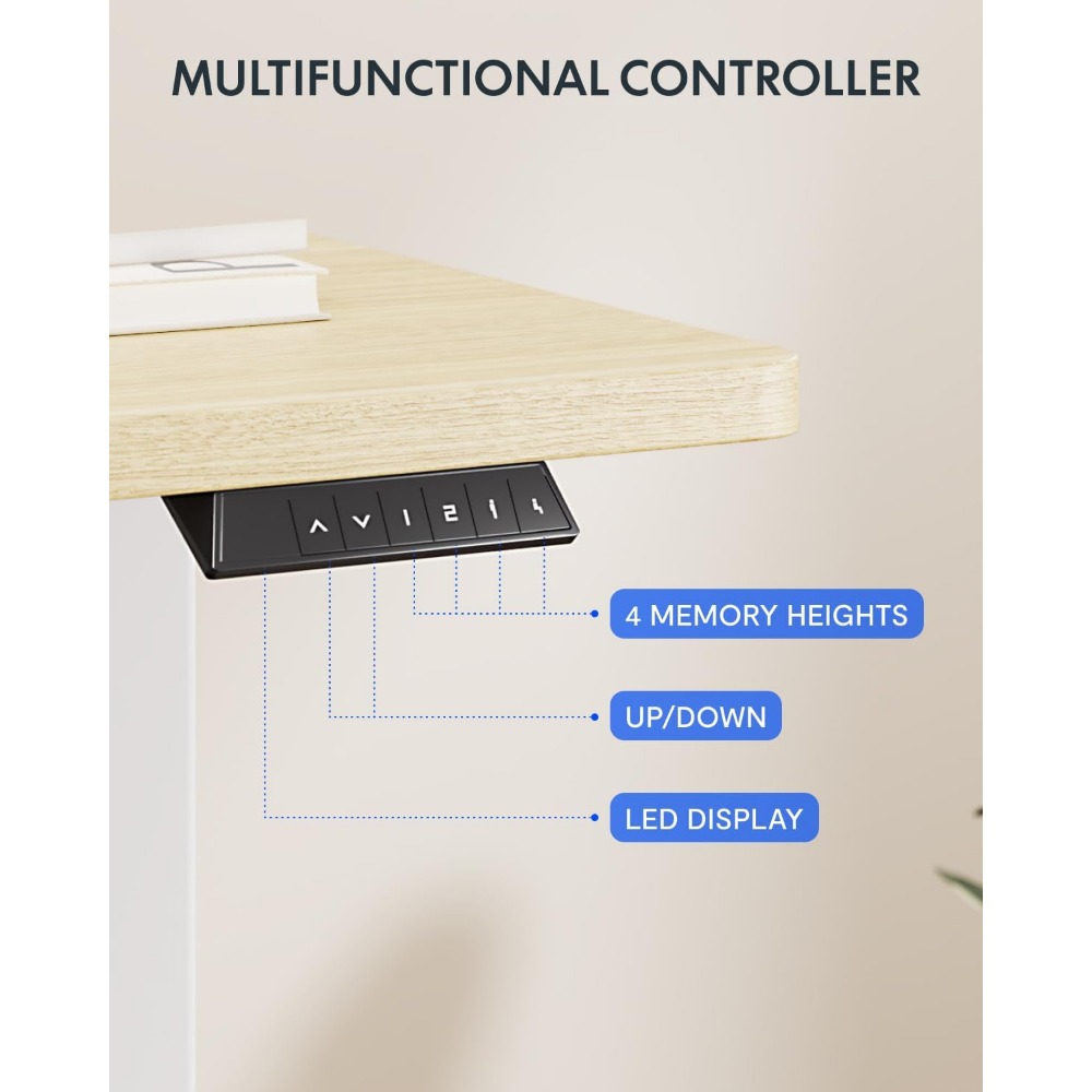 مكتب كهربائي قابل للوقوف من FL - مراجعة Desk Setup Office وسعره