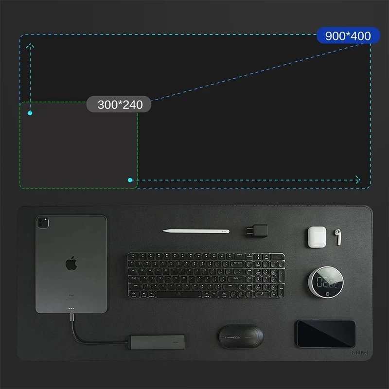 MIIIW-لوحة ماوس جلدية كبيرة من - مراجعة Desk Pad Leather Large وسعره
