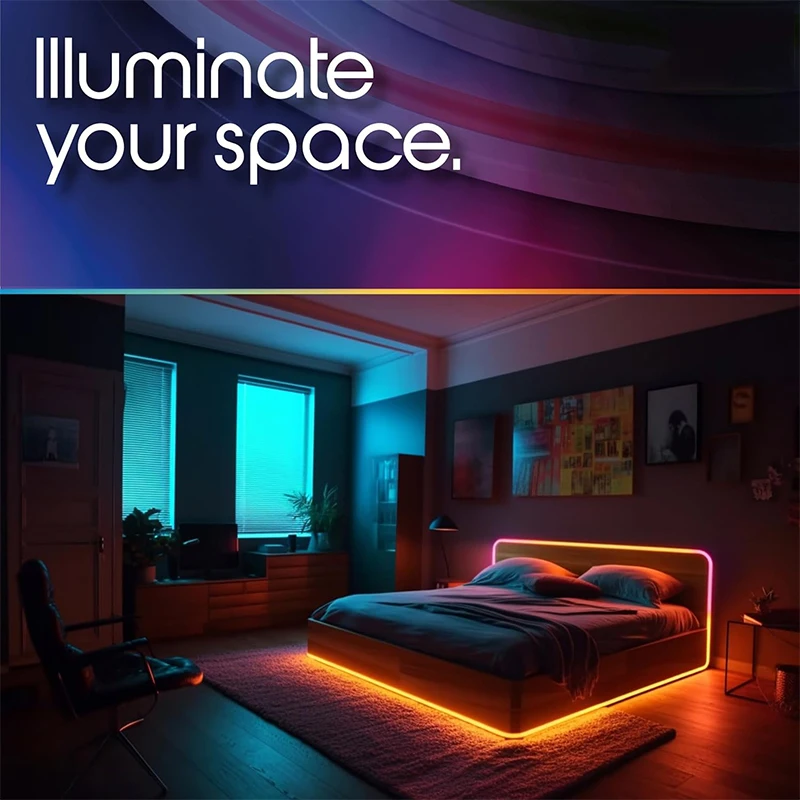 شريط إضاءة LED ملون يعمل بالطا - مراجعة Ambient Light Bar Usb وسعره
