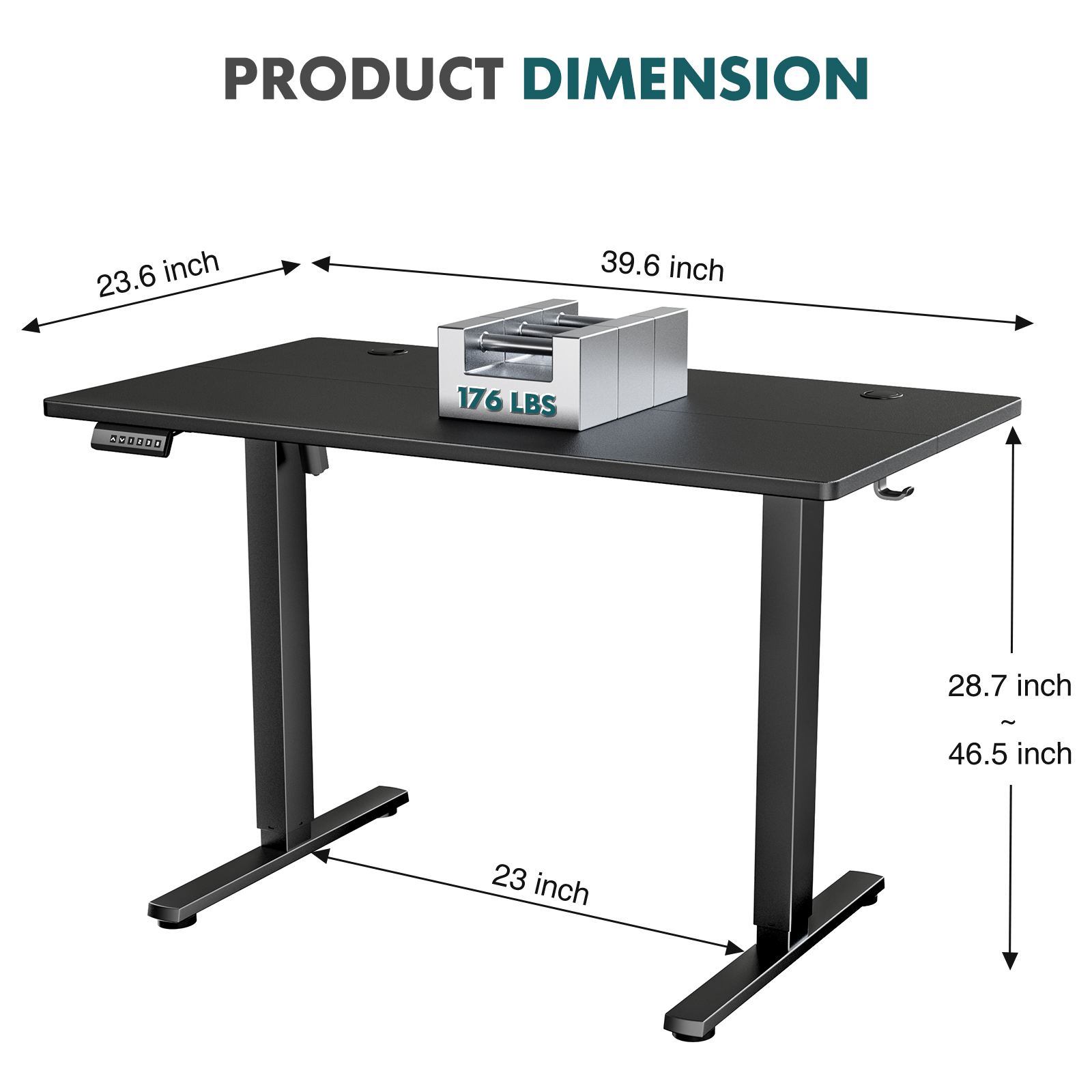 مكتب كهربائي قابل لضبط الارتفا - مراجعة Desk Setup Office وسعره