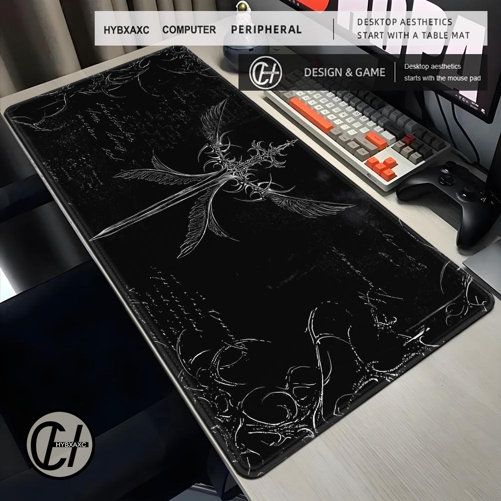بساط مكتب كبير بنمط أجنحة الصل - مراجعة Desk Setup Dark وسعره