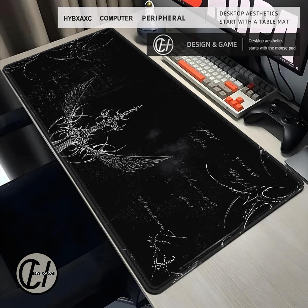 بساط مكتب كبير بنمط أجنحة الصل - مراجعة Desk Setup Dark وسعره