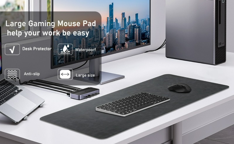 لوحة ماوس كبيرة، وسادة مكتب مق - مراجعة Desk Pad Leather Large وسعره