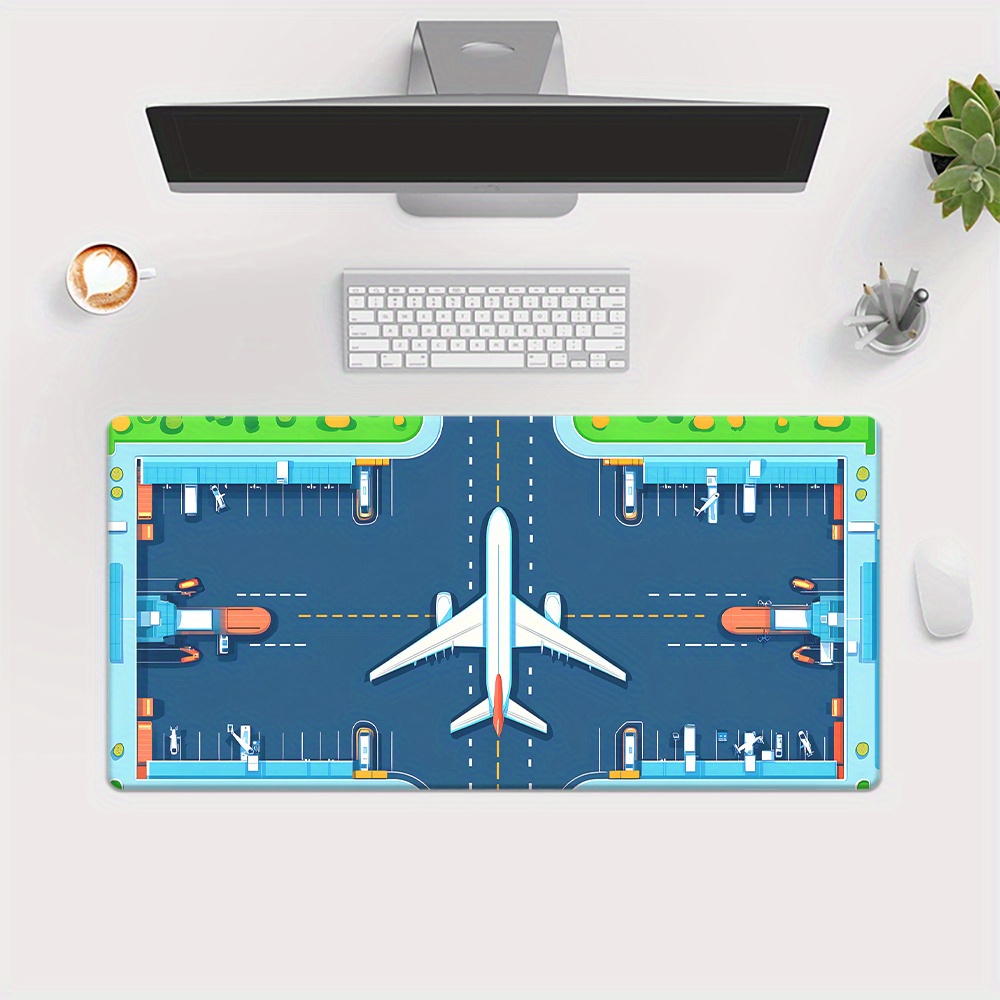 سجادة ماوس كبيرة بتصميم مدرج ط - مراجعة Desk Setup Office وسعره