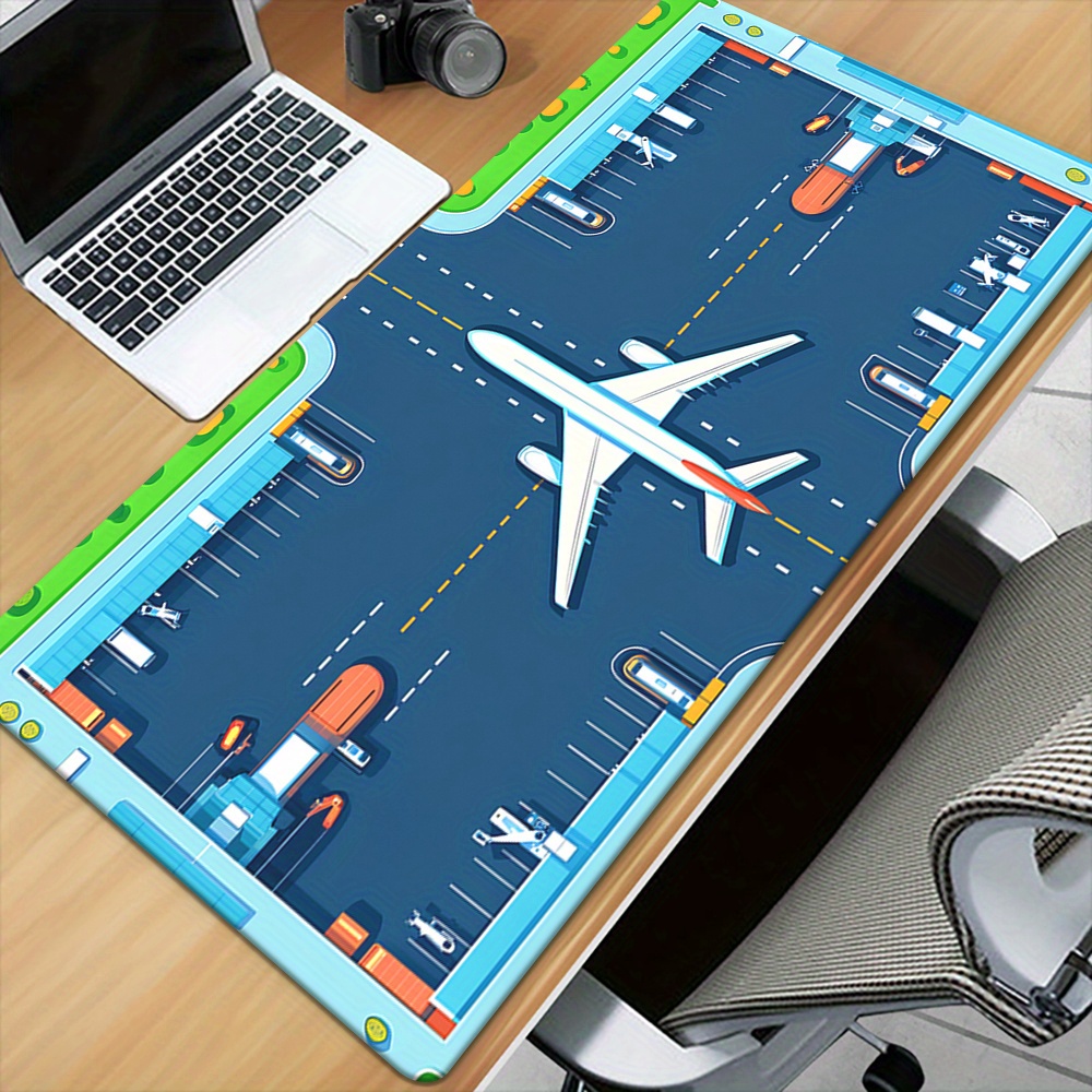 سجادة ماوس كبيرة بتصميم مدرج ط - مراجعة Desk Setup Office وسعره