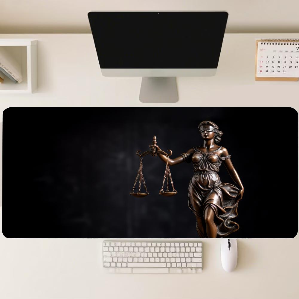 بساط مكتب كبير بتصميم تمثال ال - مراجعة Desk Setup With Laptop وسعره