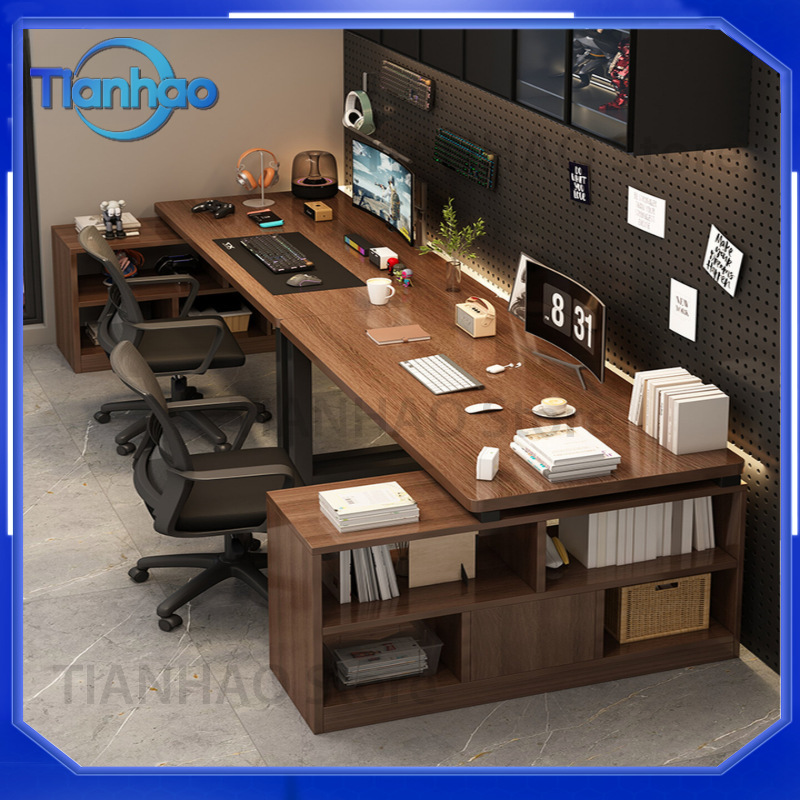 مكتب ألعاب على شكل حرف L مع رف - مراجعة Desk Setup Dual Monitor وسعره