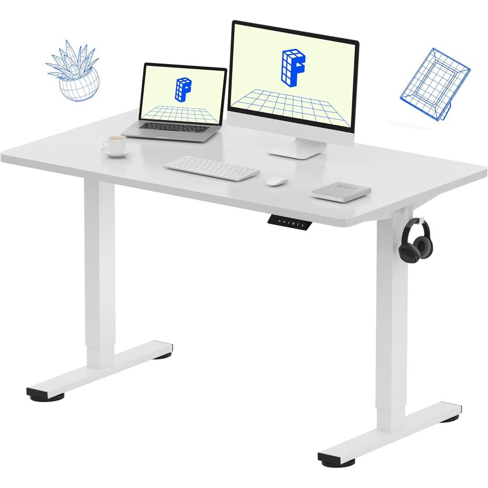 EN1 مكتب واقف من قطعة واحدة مق - مراجعة Desk Setup Dual Monitor وسعره