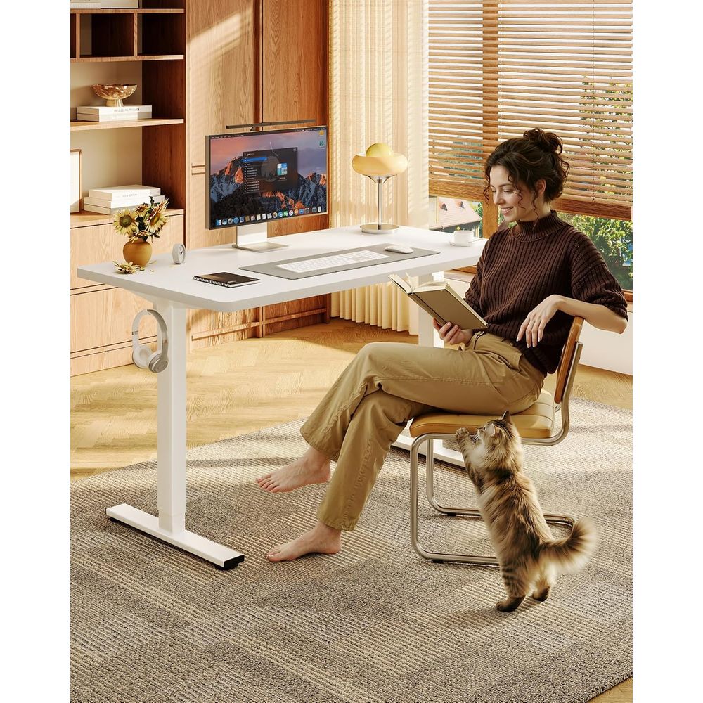 EN1 مكتب واقف من قطعة واحدة مق - مراجعة Desk Setup Dual Monitor وسعره