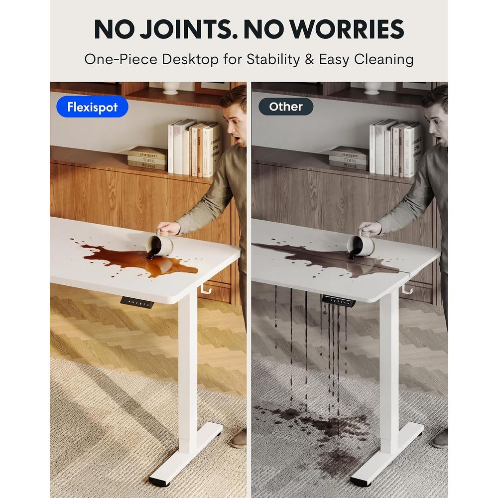 EN1 مكتب واقف من قطعة واحدة مق - مراجعة Desk Setup Dual Monitor وسعره
