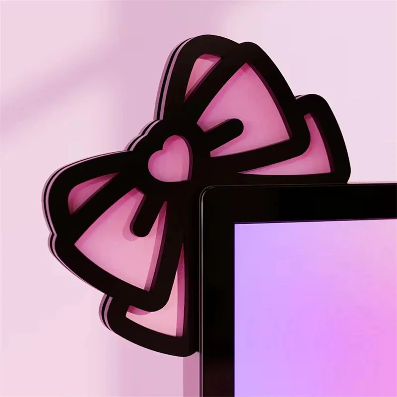 Kawaii الوردي الاكريليك القوس  - مراجعة Desk Setup Office وسعره