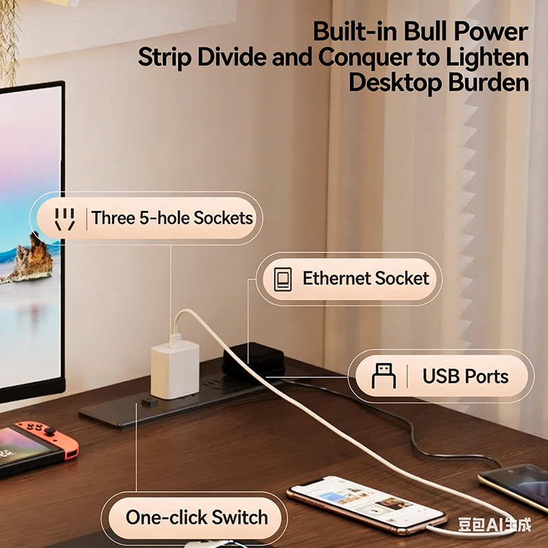 مكتب كهربائي حديث قابل للتعديل - مراجعة Desk Setup Office وسعره