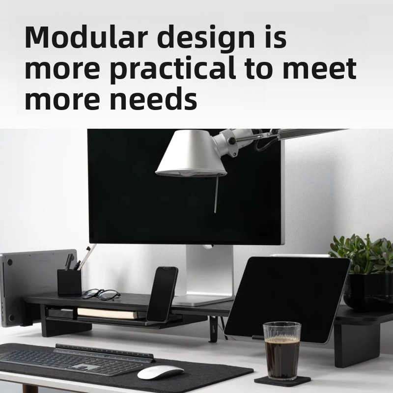 حامل شاشة من الخشب الصلب، حامل - مراجعة Desk Setup Office وسعره