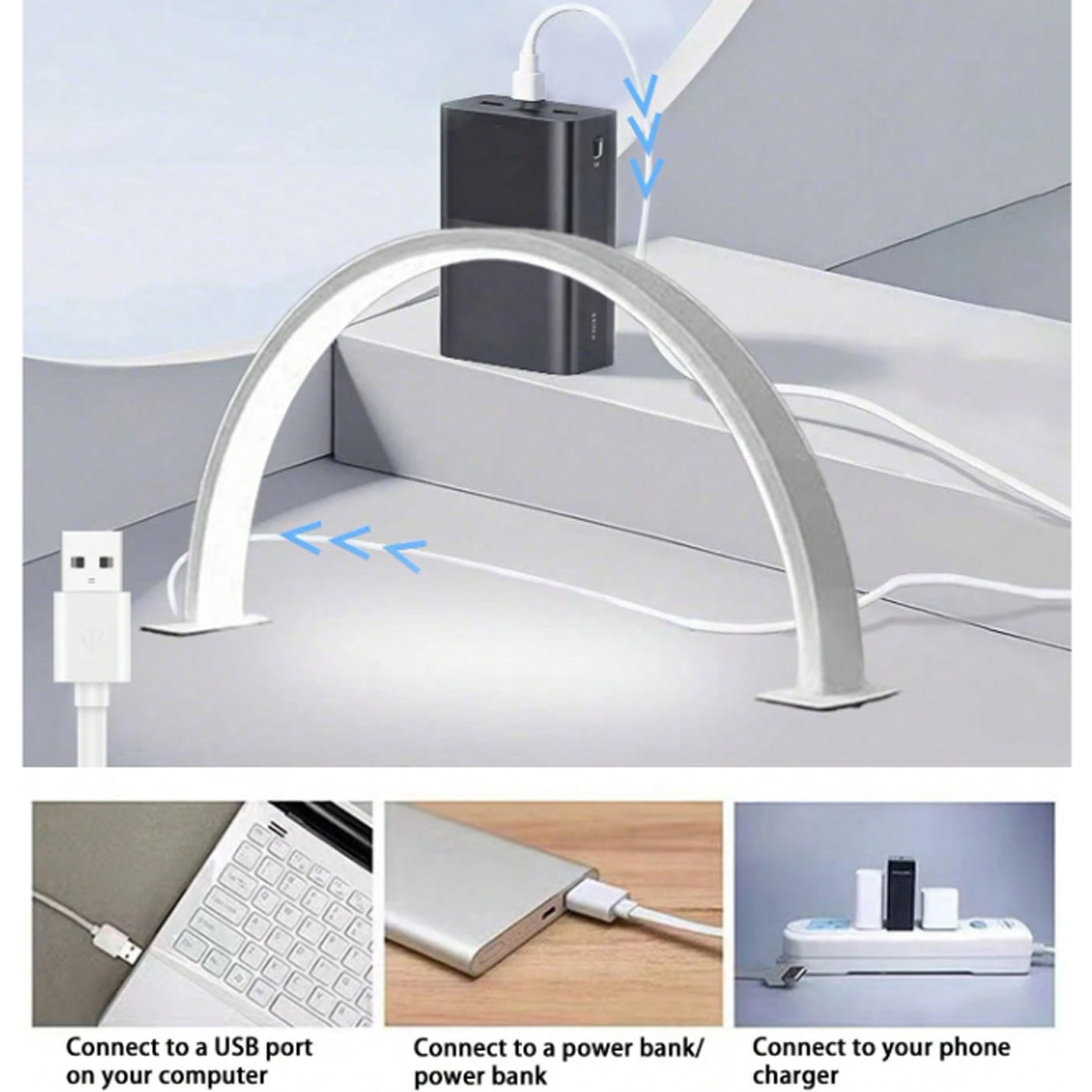 مصباح أظافر 40/66 سم، إضاءة LE - مراجعة Desk Setup Light وسعره