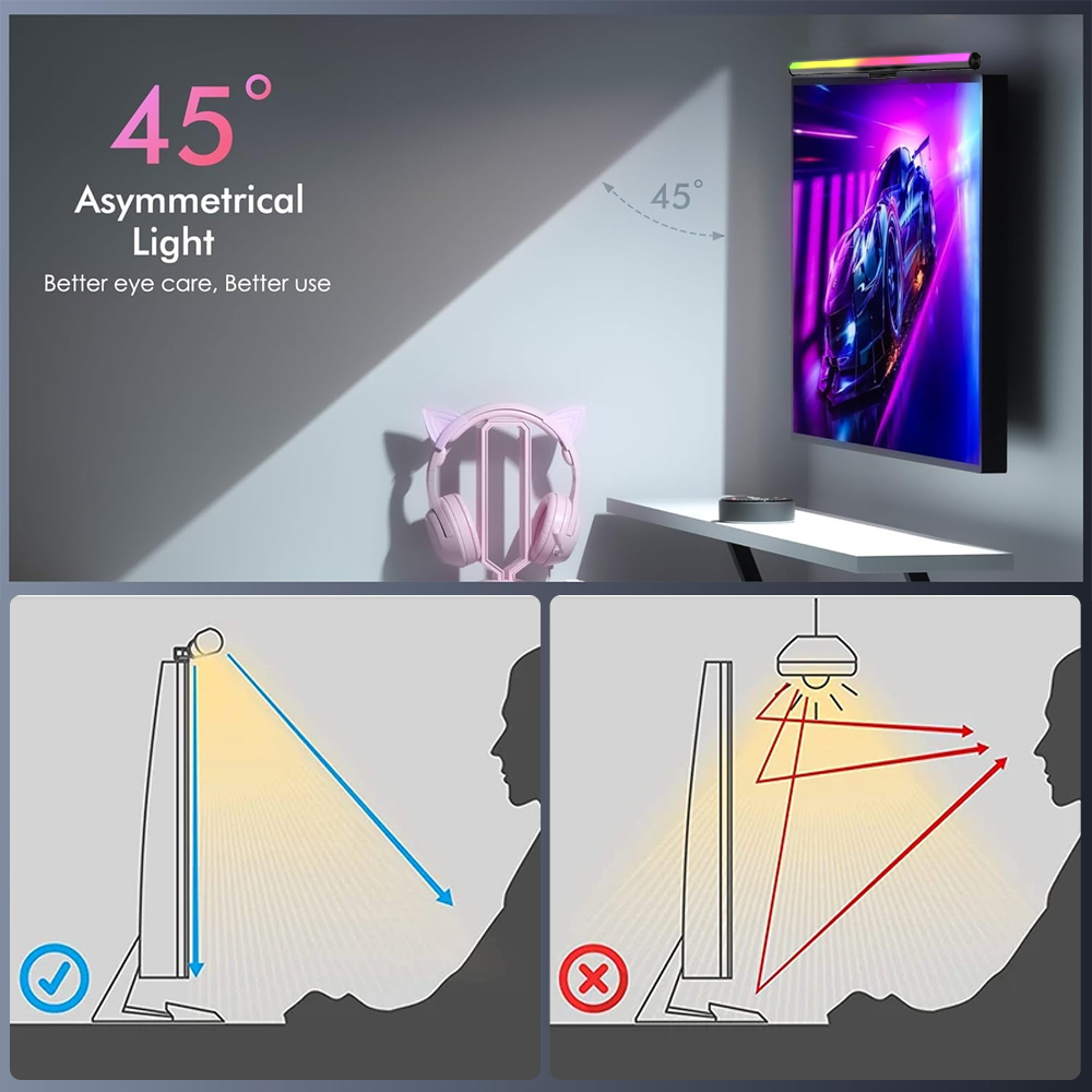 شريط إضاءة واي فاي للشاشة، مصب - مراجعة Desk Setup Rgb وسعره