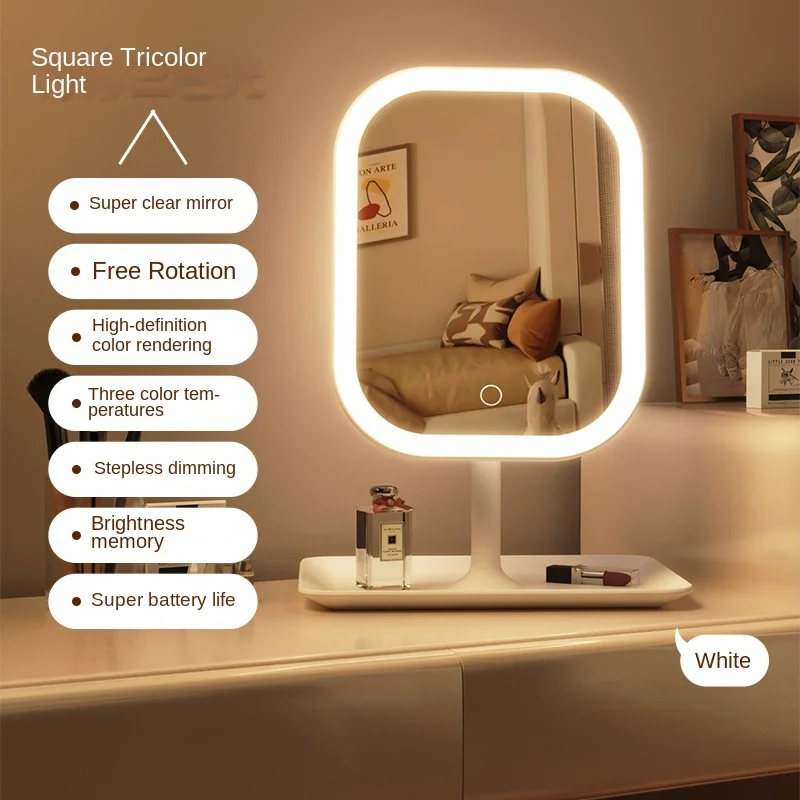 مرآة تجميل LED حديثة للمكتب، م - مراجعة Desk Setup Light وسعره