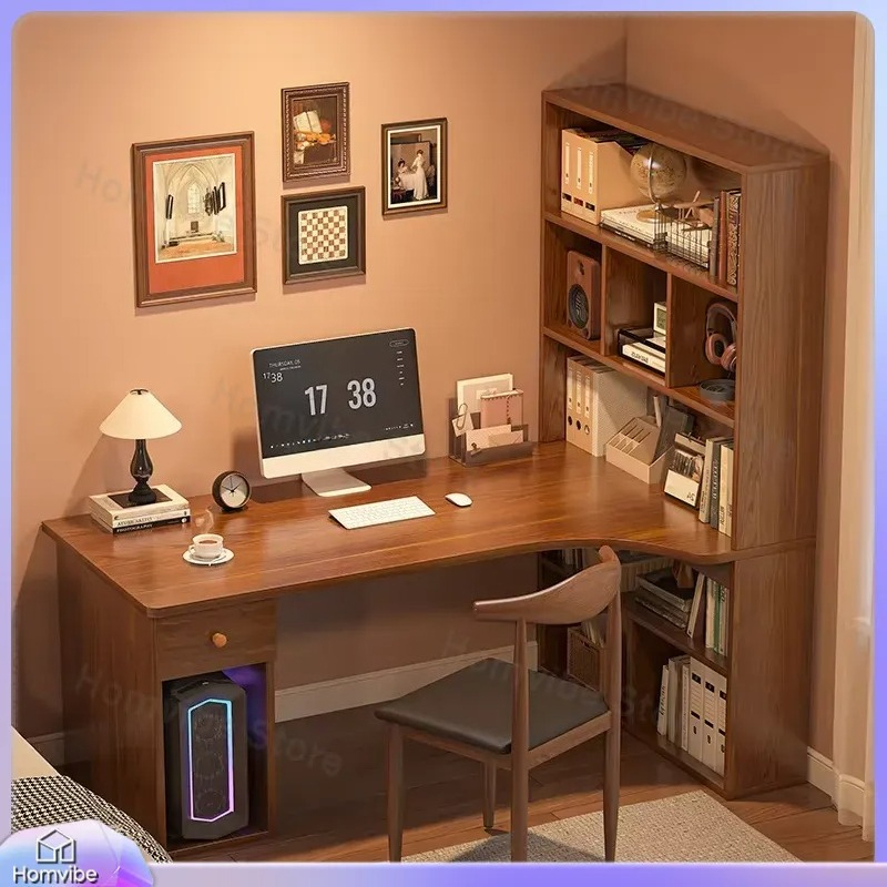مكتب كمبيوتر على شكل حرف L مع  - مراجعة Desk Setup Dual Monitor وسعره