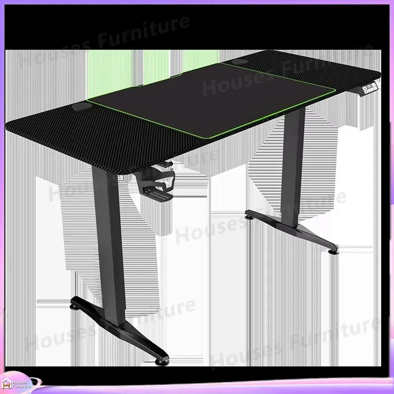 مكتب ألعاب كبير مع إضاءة LED R - مراجعة Desk Setup Pc And Laptop وسعره
