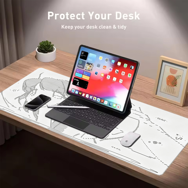 لوحة ماوس جلدية كبيرة بتصميم أ - مراجعة Desk Pad Leather Large وسعره